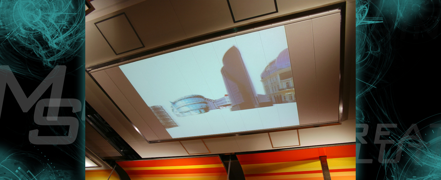 AMF Deckensysteme ceiling projection
